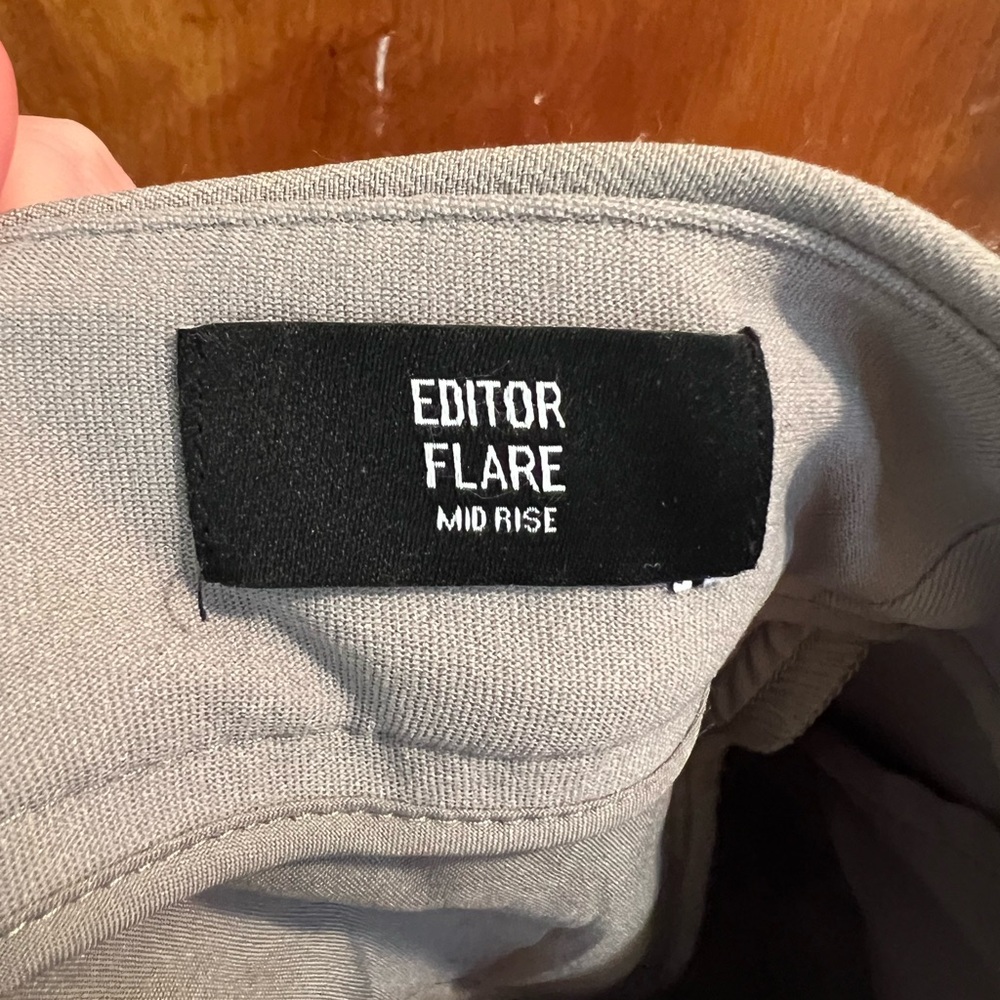 Express Editor Flare Mid Rise Pants - Picture 7 of 8